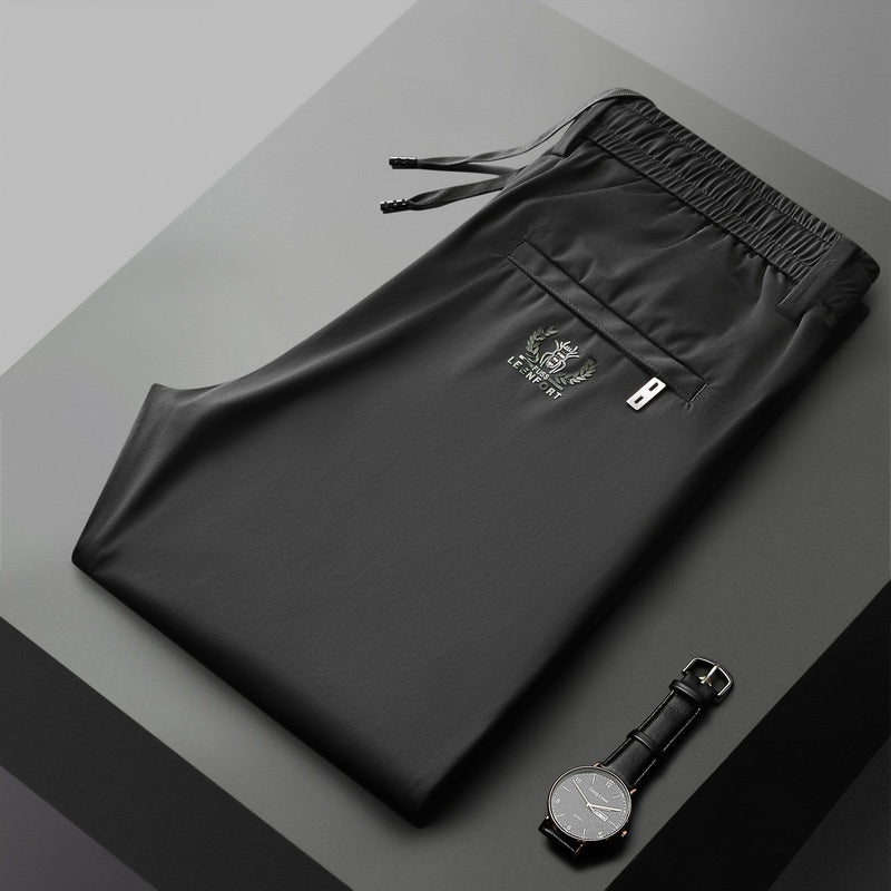 【40-115kg】🔥Pantaloni noi de mătase elastică din gheață pentru primăvară și vară 2025
