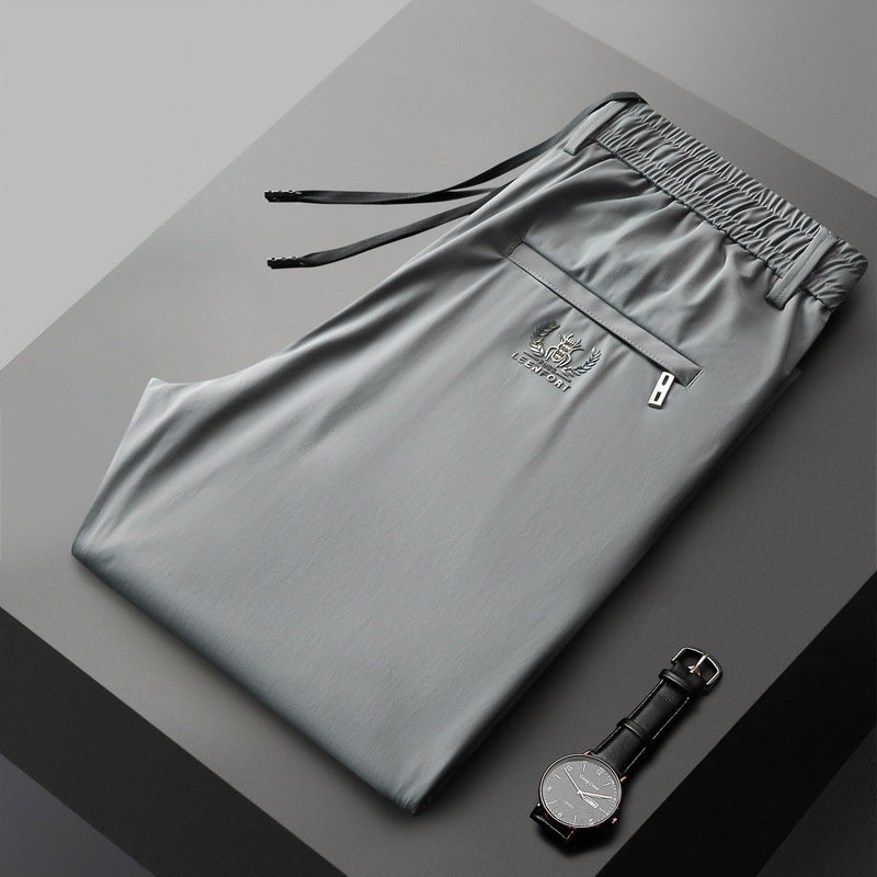 【40-115kg】🔥Pantaloni noi de mătase elastică din gheață pentru primăvară și vară 2025