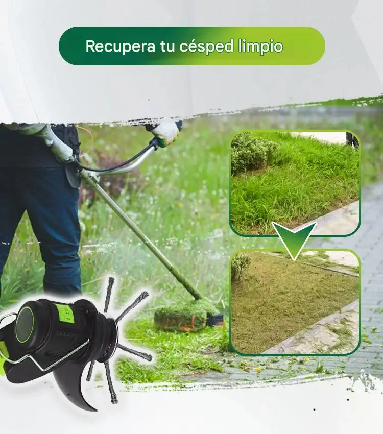 🔥Compra 1 y llévate 1 gratis( 2 piezas)🥳💥✨Cuchilla para cortacésped: reemplazo rápido y sencillo sin herramientas, universalmente compatible. 🛠️✅