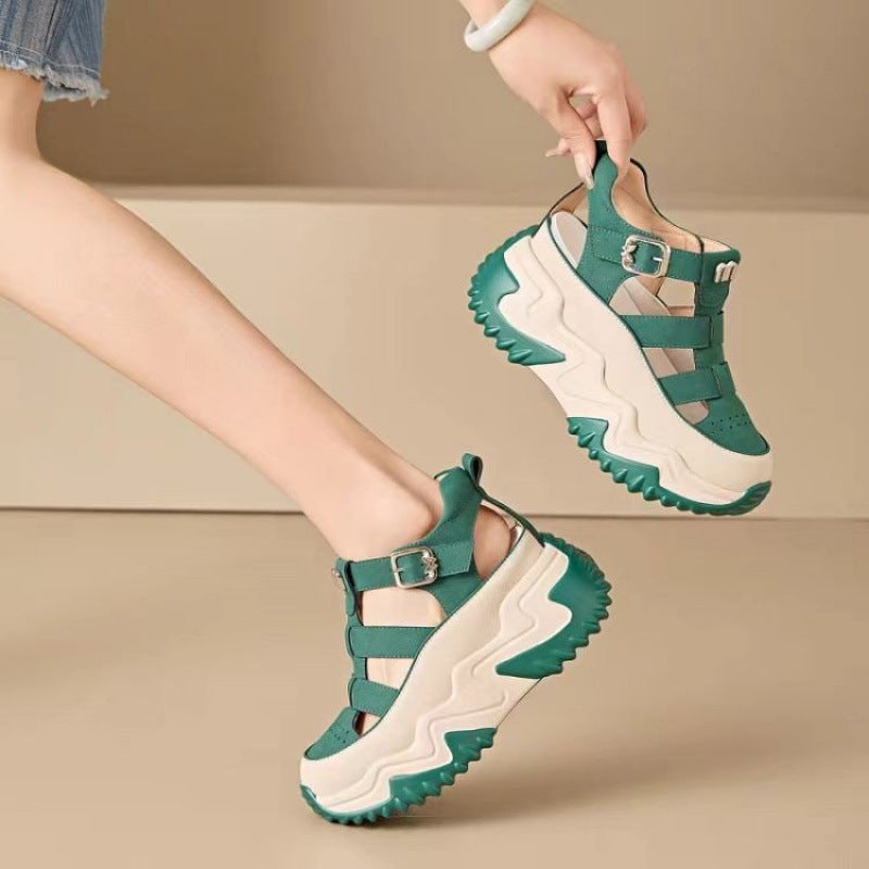 🔥【35-40】✨2025 nowe damskie modne, swobodne, miękkie, grube sandały