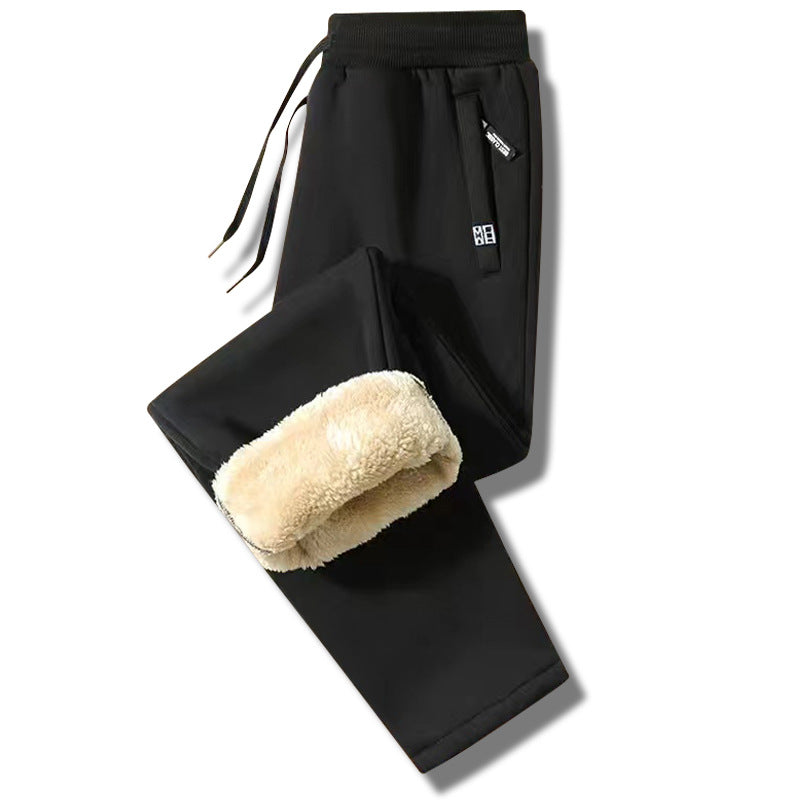 šćM-5XLćZimske moÅ”ke Å”portne hlaÄe za zimo 2025 z izolacijo iz debelega ovÄjega krzna, ležerne, tople in udobne.