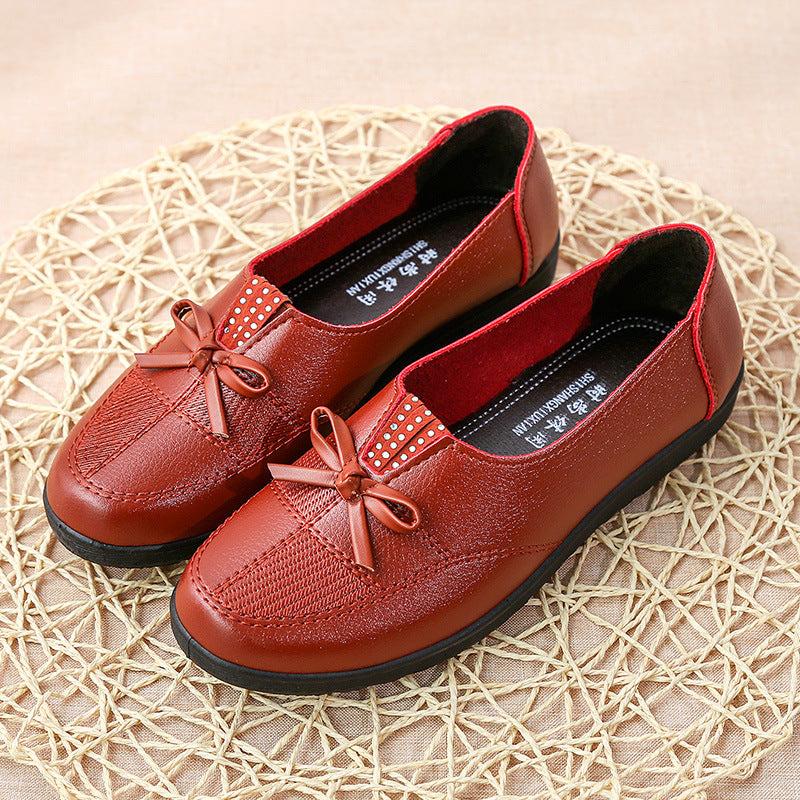 【Reducere pe timp limitat】【35-41】Noua modă din piele moale pantofi casual plat Single