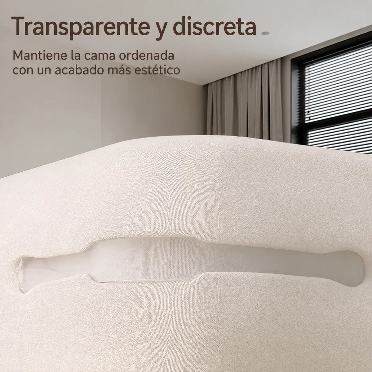 🛏️ Clips ocultos para las cuatro esquinas de la sábana – evitan que las sábanas se desplacen o resbalen, manteniéndolas lisas y bien sujetas.