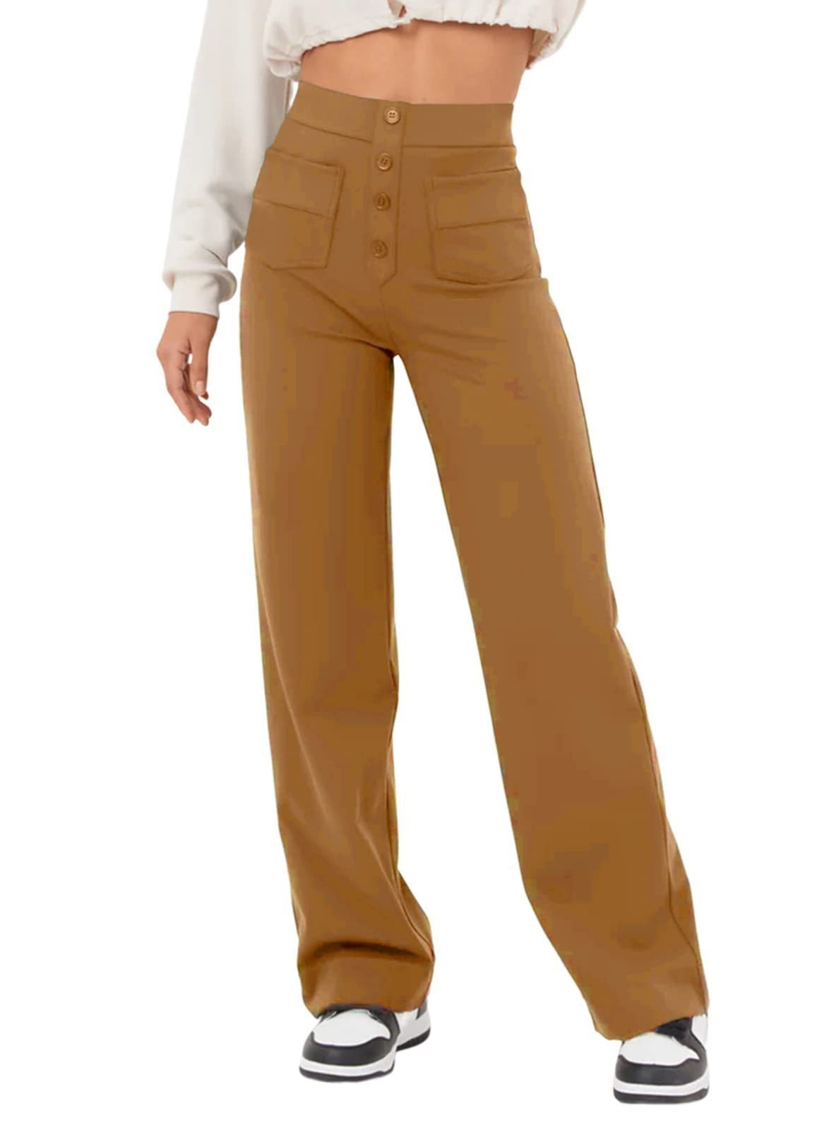 👖🔥【S-5XL】🔥💖Ultima zi de reducere 49%💷Pantaloni elastici casual pentru femei, cu talie înaltă