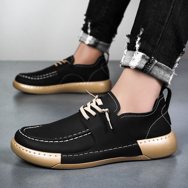 👞【39-46】Nou pentru 2025, pantofi casual anti-alunecare, la modă pentru bărbați, retro