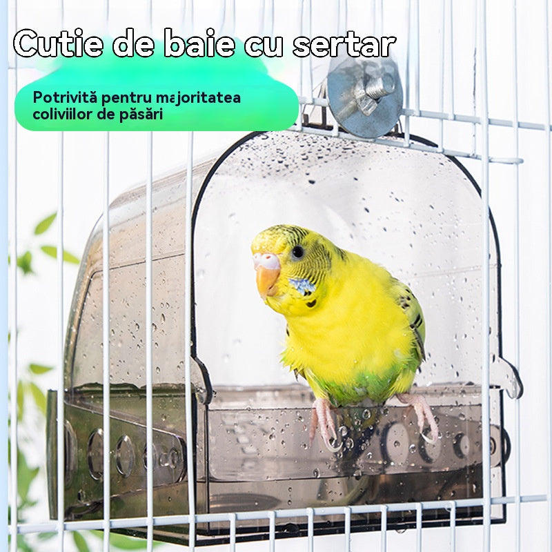 🔥【Niezbędny element dla rodzin hodujących ptaki,】🐦Baie pentru pasari, accesorii custi pentru pasari-pasuje do większości klatek dla ptaków