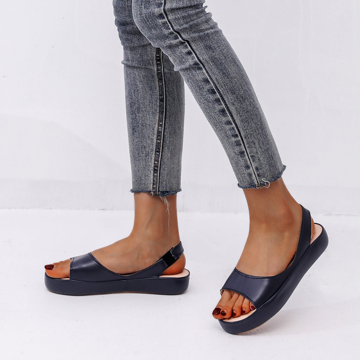 🔥【35-43】👡 Wygodne sandały ortopedyczne damskie na platformie