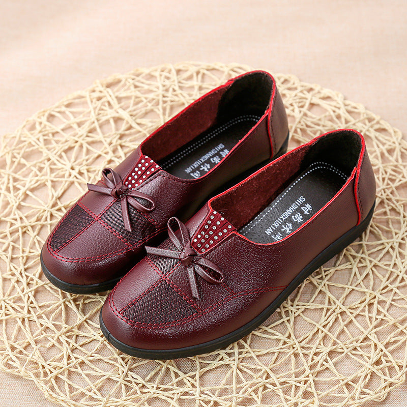 【Reducere pe timp limitat】【35-41】Noua modă din piele moale pantofi casual plat Single