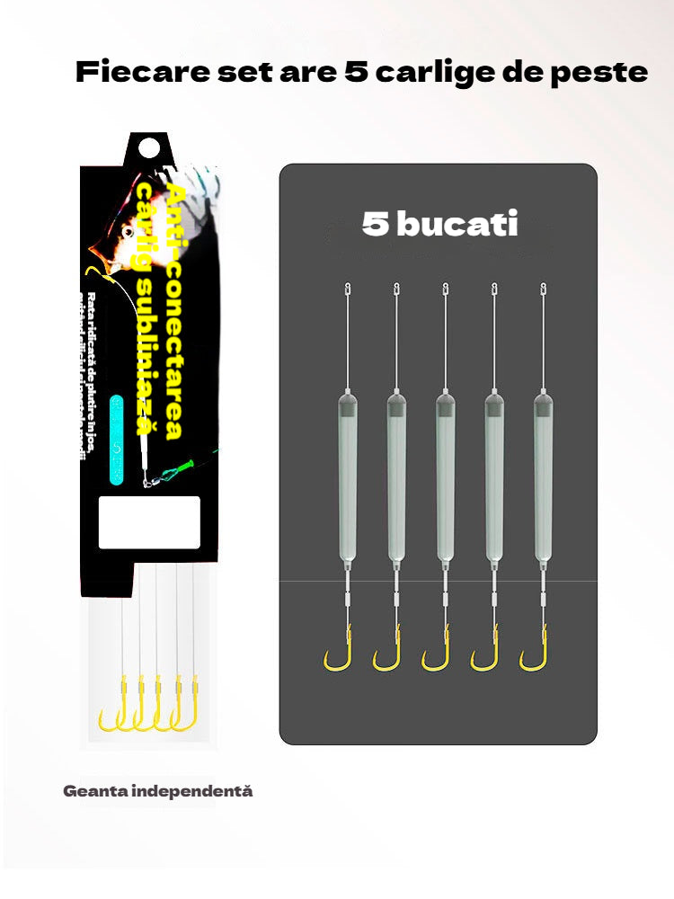 🎣🎣【5/10 bucăți】Set de fir de pescuit de fund invers