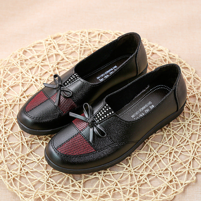 【Reducere pe timp limitat】【35-41】Noua modă din piele moale pantofi casual plat Single
