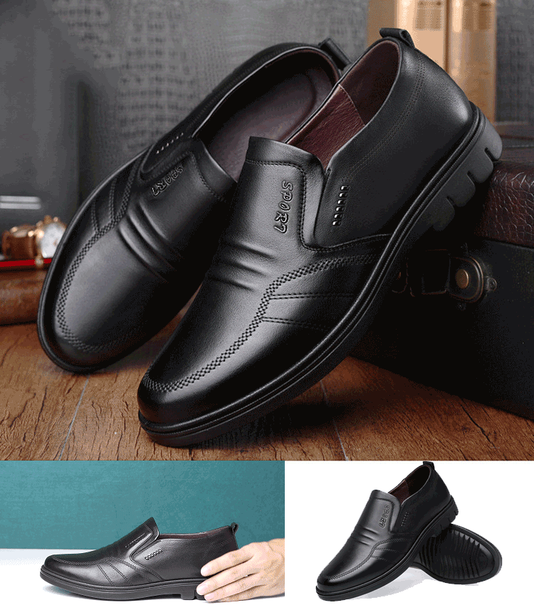 š„Oferta ograniczona czasowoš„ć39-44ćMeskie skorzane buty biznesowe