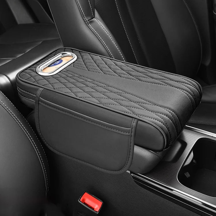 🚗Multifunkční loketní opěrka do auta z pravé kůže 3 v 1