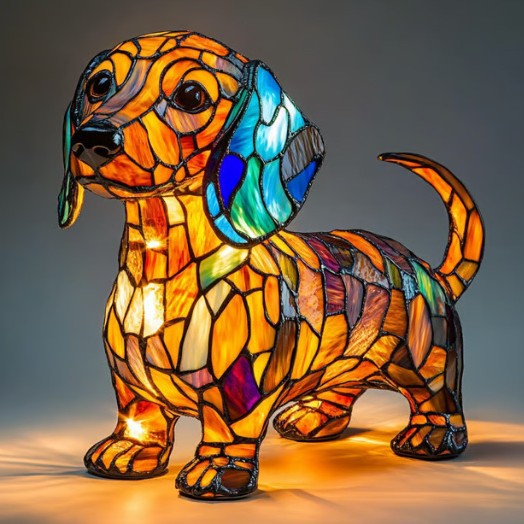 🐕🐕Lumină de noapte cu LED-uri pentru statui de animale