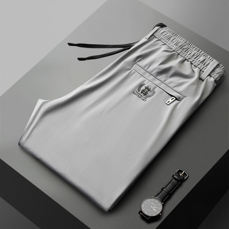 【40-115kg】🔥Pantaloni noi de mătase elastică din gheață pentru primăvară și vară 2025