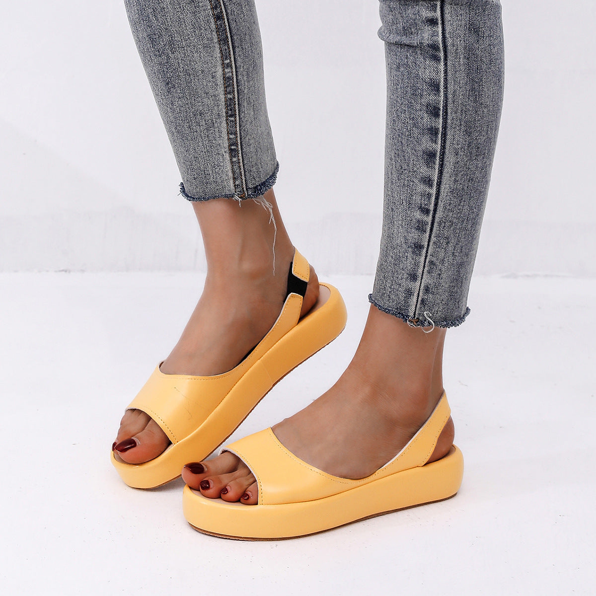 🔥【35-43】👡 Wygodne sandały ortopedyczne damskie na platformie