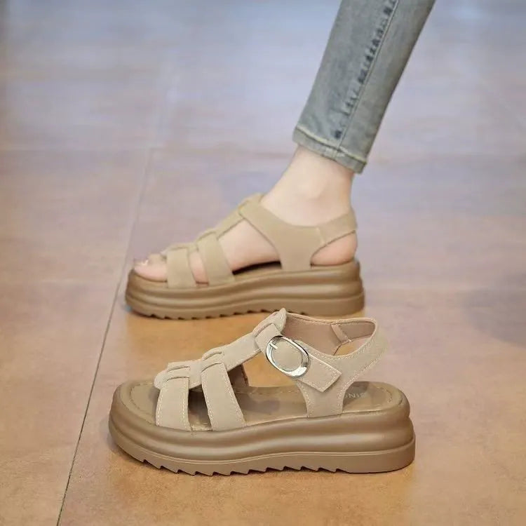 🎀【35-40】Sandale de damă cu talpă groasă și moale