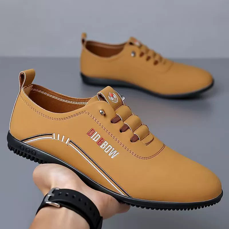 👞Męskie buty biznesowe casualowe wykonane z oddychającej skóry ✅ antyzapachowe ✅ miękka skórzana podeszwa ✅ modne i uniwersalne