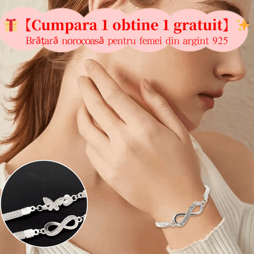 【🎁Cumpara 1 obtine 1 gratuit】✨Brățară norocoasă pentru femei din argint 925