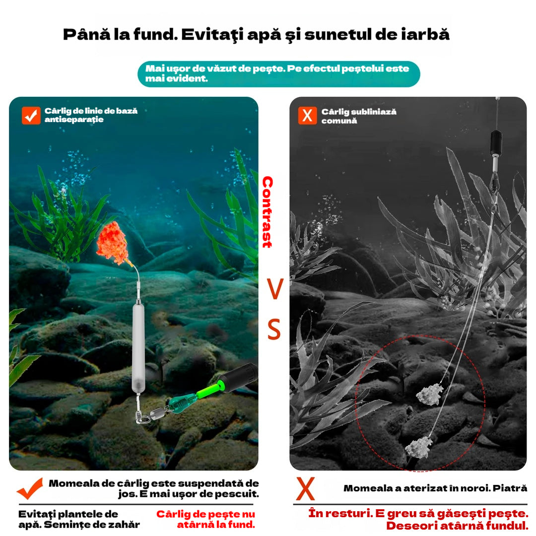 🎣🎣【5/10 bucăți】Set de fir de pescuit de fund invers