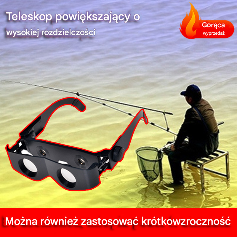 🔍🎣Luneta wędkarska do dryfowania i obserwacji, okulary korekcyjne do krótkowzroczności i starczowzroczności na zewnątrz