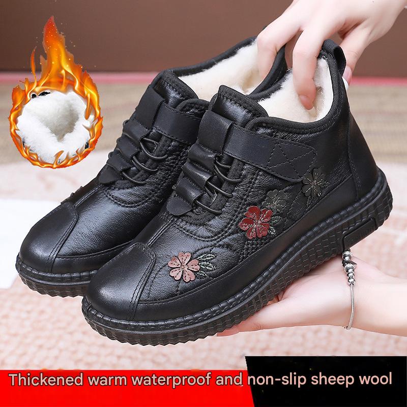 ⛄❄️【Tallas 35–42】Botas de invierno (modelo 2026): antideslizantes, con suela blanda, forro polar y grueso acolchado de algodón; adecuadas para personas de mediana y avanzada edad.