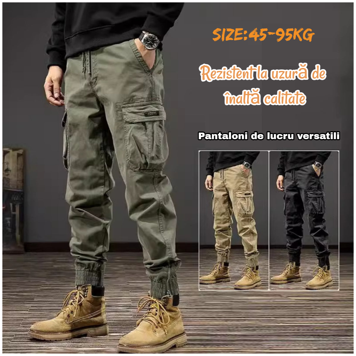 đ„ăâ°Reducere pe timp limitatăăM-4XLăPantaloni de lucru noi, versatili Èi eleganÈi, cu fermoar Èi cordon
