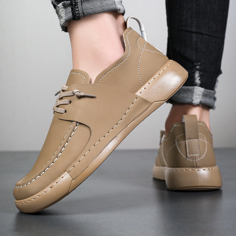 👞【39-46】Nou pentru 2025, pantofi casual anti-alunecare, la modă pentru bărbați, retro