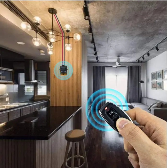 【Artículos para el hogar】【Oferta destacada】Interruptor con control remoto inalámbrico – Relé de alta potencia de 30 A