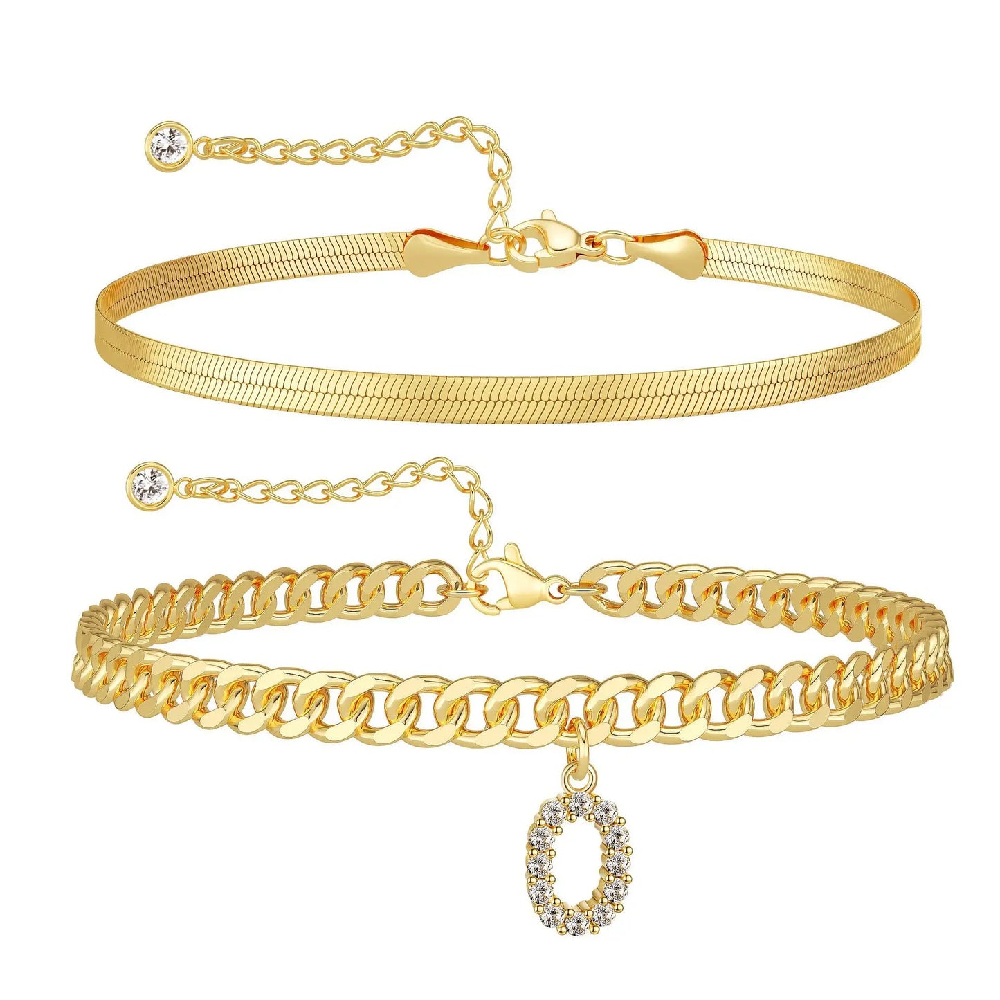 📿✨ Collar con inicial: ¡resistente al agua, hipoalergénico, regalo perfecto
