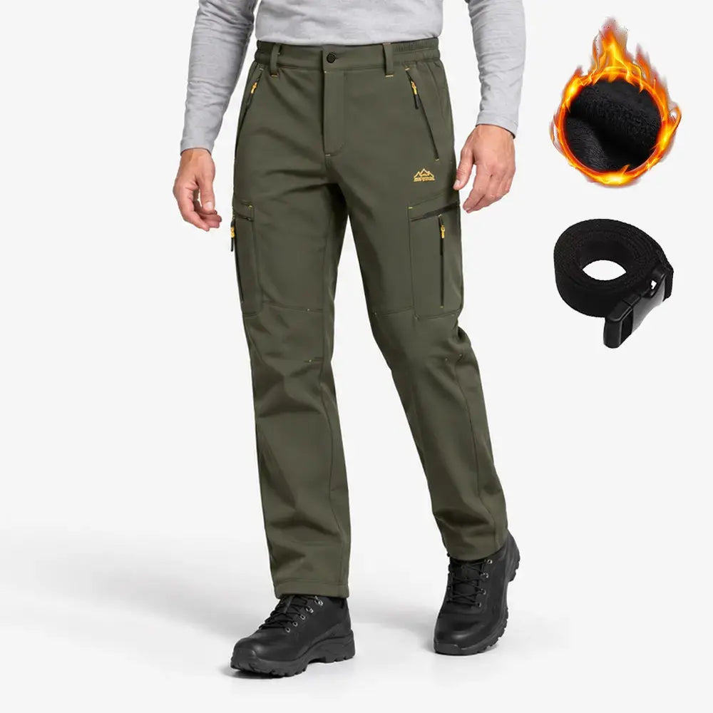 Pantalones softshell para hombre (tallas M-6XL): cálidos, de secado rápido, elásticos, cortavientos, repelentes al agua y transpirables.