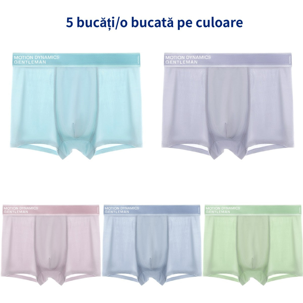 💥【L-4XL】(5/10 buc) Boxer bărbătesc din mătase de gheață cu plasă respirabilă