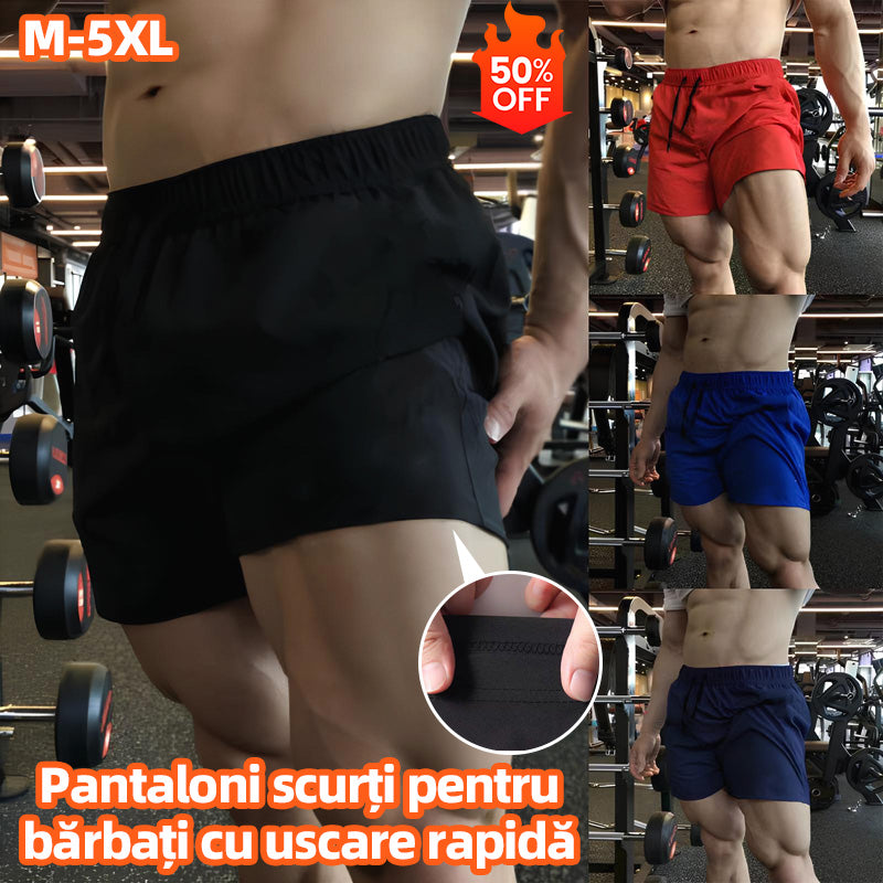 🔥Reducere pe timp limitat🔥【M-5XL】Pantaloni sport pentru bărbați pantaloni casual pentru alergare în aer liber, pantaloni de pijama cu uscare rapidă pantaloni de yoga fitness