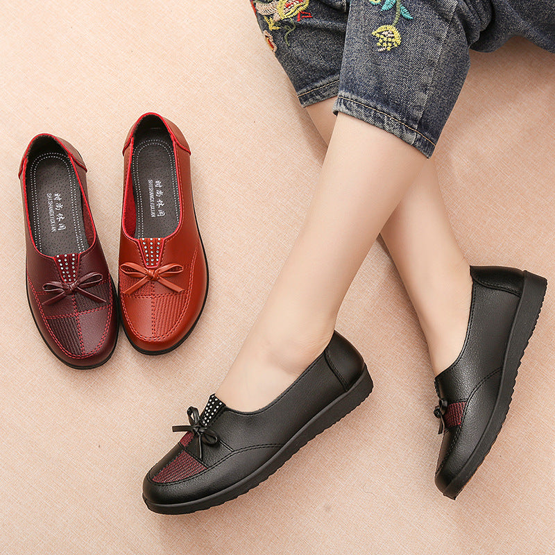 【Reducere pe timp limitat】【35-41】Noua modă din piele moale pantofi casual plat Single