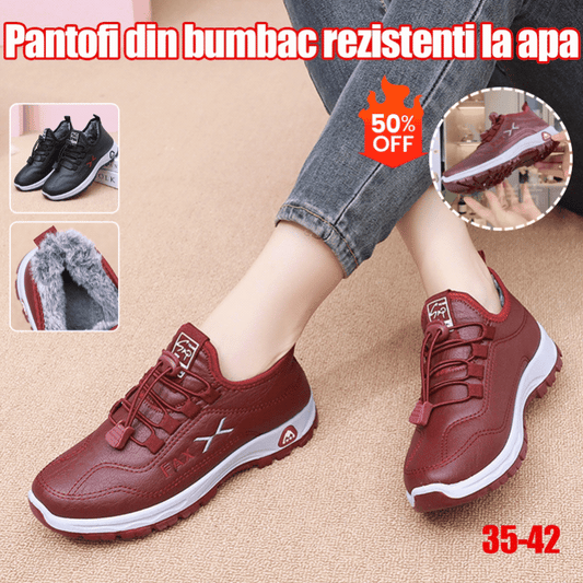 [Reducere 30%] [📢Lichidare de vânzare pentru o perioadă limitată] [35-41] Pantofi de damă noi de iarnă, din piele naturală, lucrați manual, din catifea și bumbac