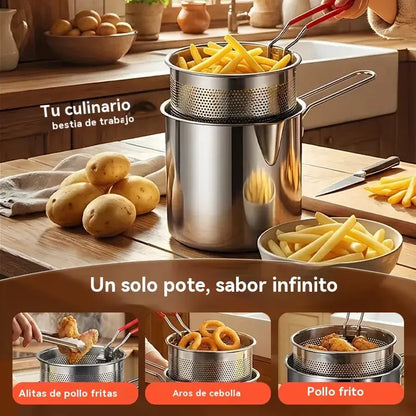 🔥¡Último día de oferta especial, ahorra un 49% 🎁 Freidora multifuncional de acero inoxidable 304