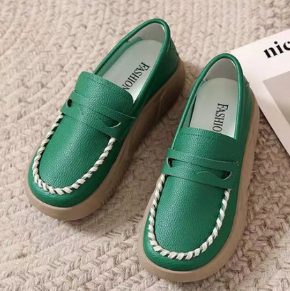 🔥【35-40】2025 noi sandale casual de damă, cu talpă groasă, din piele moale
