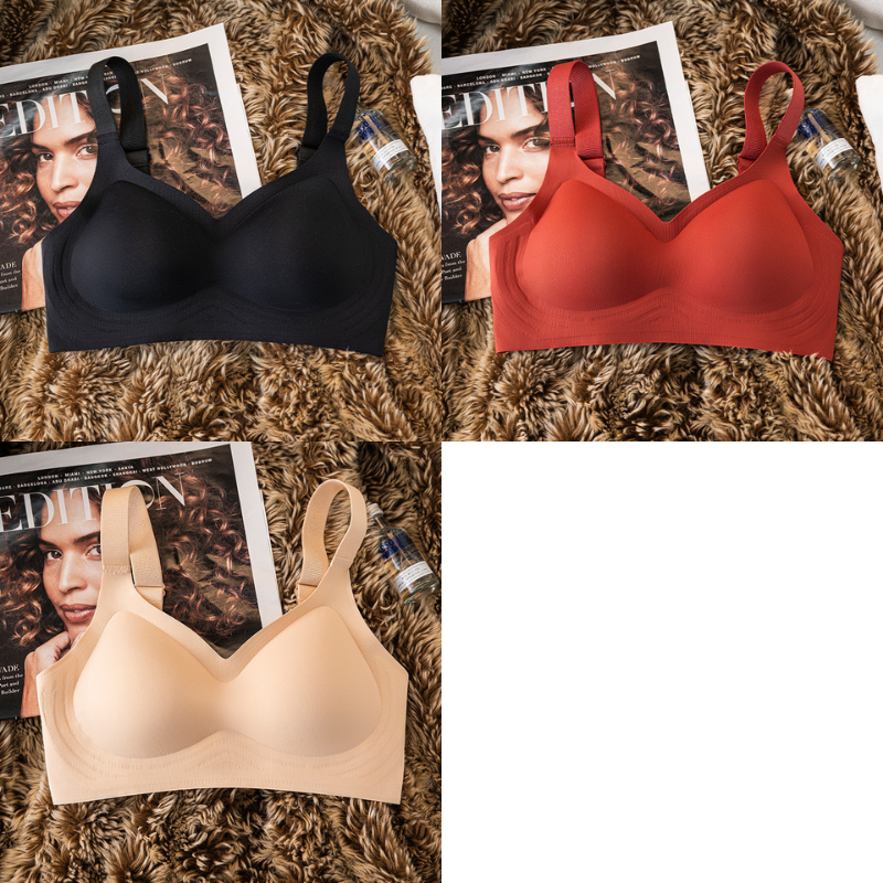 😍【3 dijela】Ženski jednodijelni grudnjak bez žice ❤️【40-85 kg】