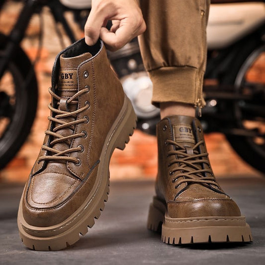 💪【39-44】Jesenske i zimske retro visoke muške cipele, retro britanski stil