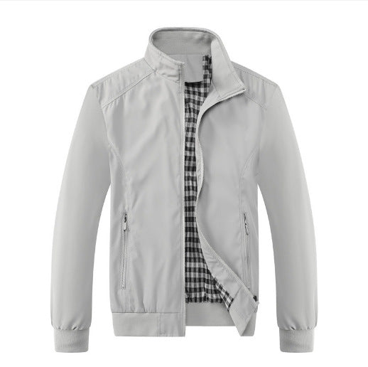 [M-5XL] 2025 Jesień Nowa męska kurtka casualowa ze stójką - Wodoodporny i odporny na zużycie materiał