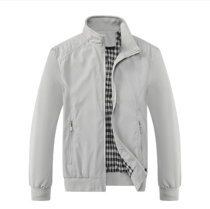 [M-5XL] 2025 Jesień Nowa męska kurtka casualowa ze stójką - Wodoodporny i odporny na zużycie materiał