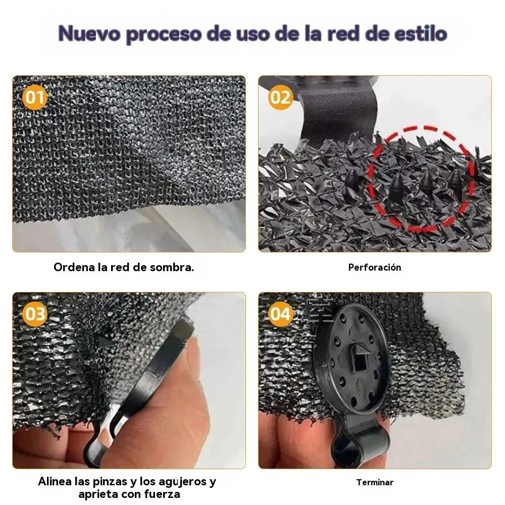 【Compre 25 y obtenga 25 gratis】Soporte de fijación de red para dosel