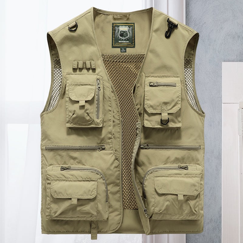 💥【50% DE DESCUENTO】【S-6XL】Chaleco multibolsillos para ropa de trabajo al aire libre en verano