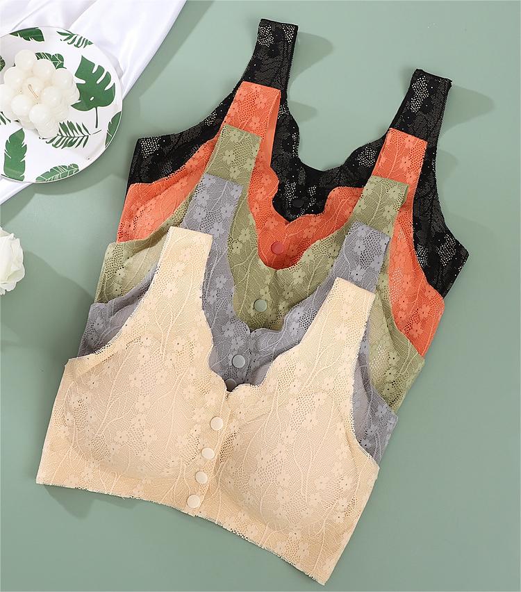 😍【Pakiet 3 sztuk】Biustonosz damski zapinany z przodu, bez fiszbin ❤️【40-100kg】