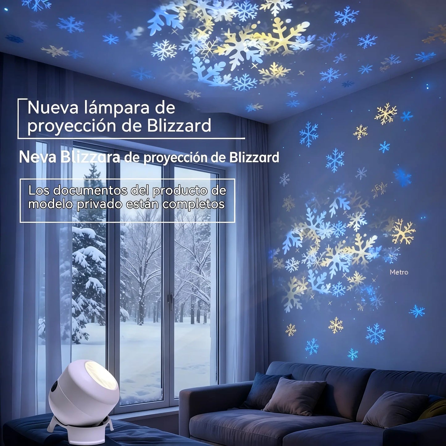 【50% de descuento por tiempo limitado】Proyector LED giratorio dinámico