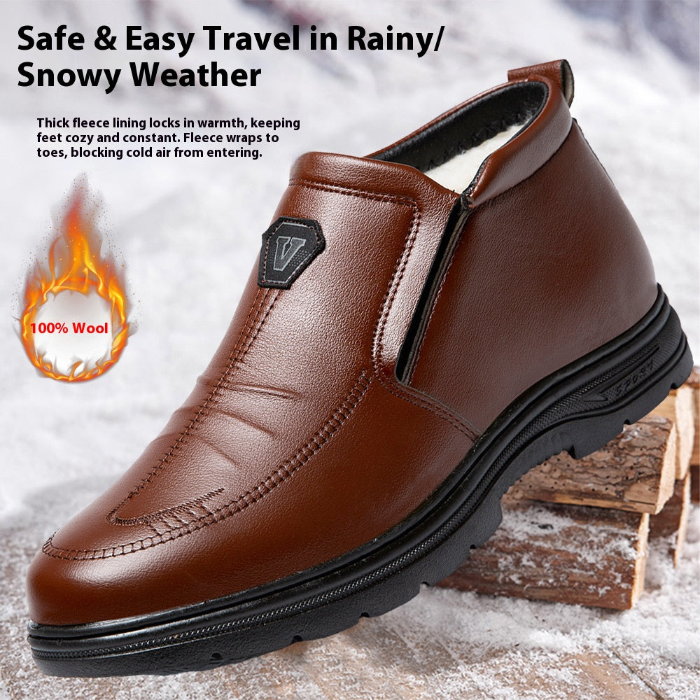 【39-44】Męskie zimowe grube polarowe buty śniegowe odporne na zimno