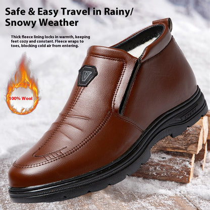 【39-44】Męskie zimowe grube polarowe buty śniegowe odporne na zimno