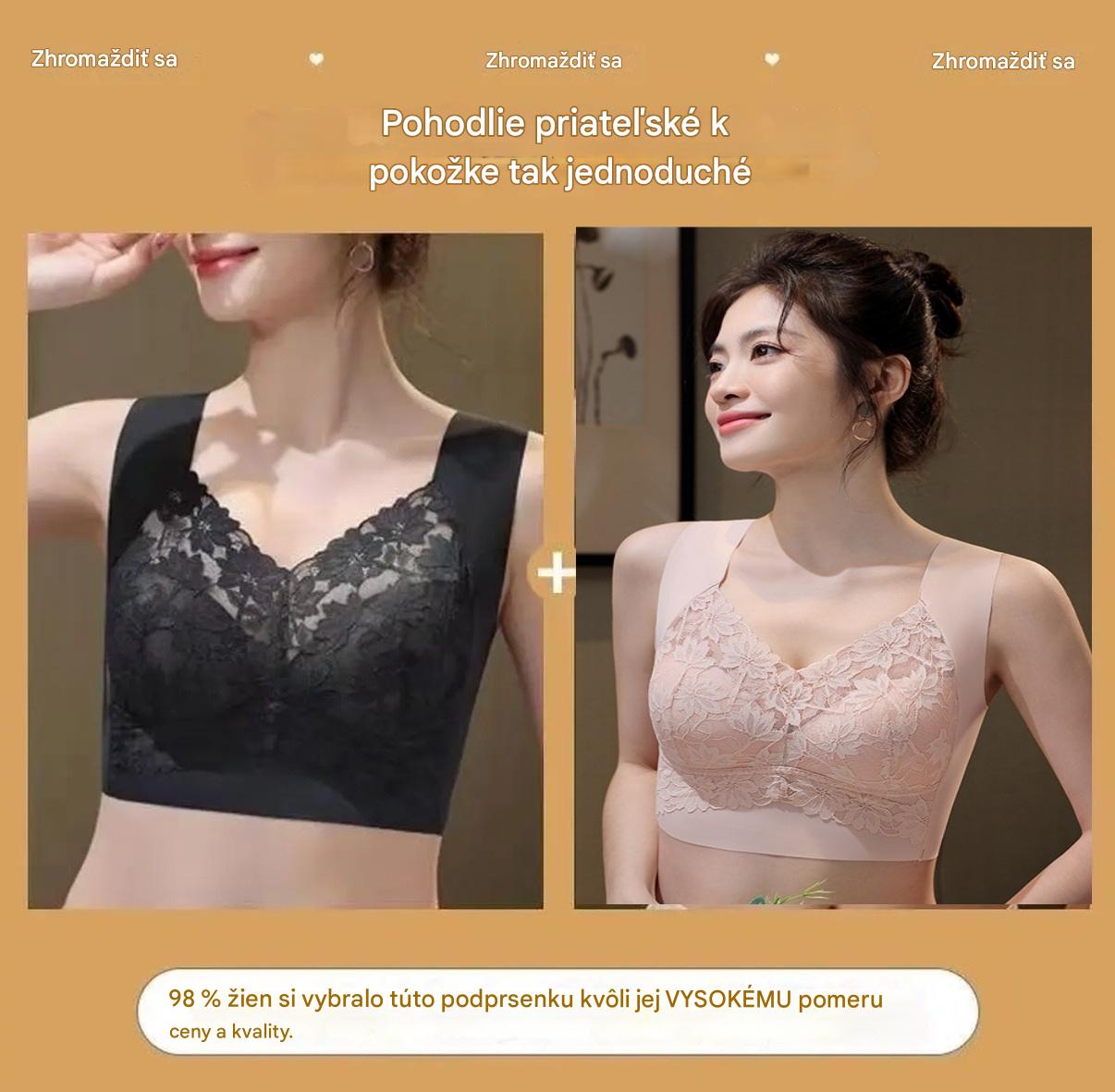 ✨💓【Kupte jeden, druhý dostanete zdarma】【40-100 kg】Nová push-up podprsenka bez kostic, proti prohýbání