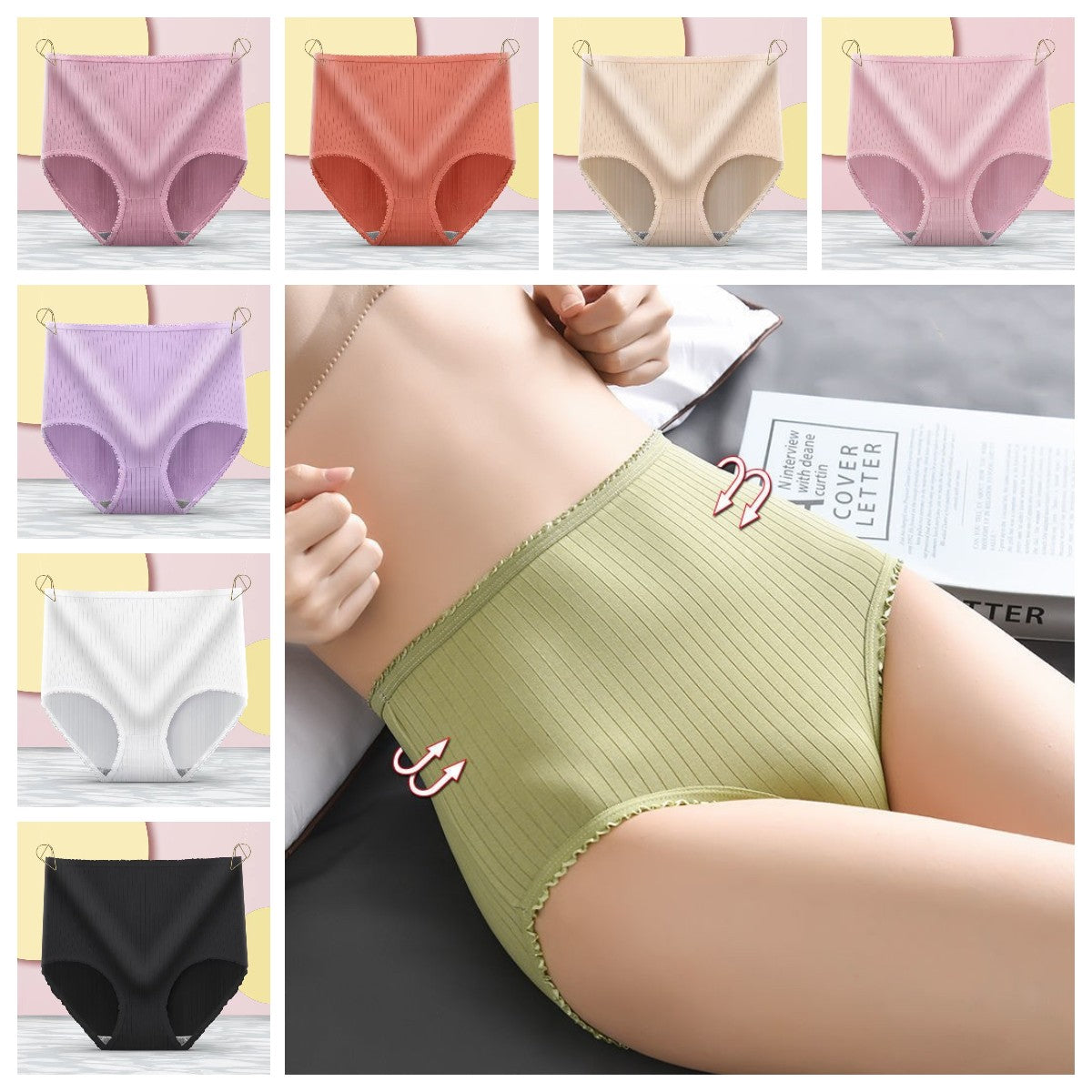 【🔥Kup 4, a 4 otrzymasz gratis】 Damska wodoodporna, antybakteryjna bielizna z wysokim stanem