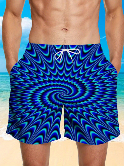 🔥🌴【S-6XL】Nove muške široke ležerne kratke hlače za plažu s geometrijskim printom/brzosušeće sportske hlače