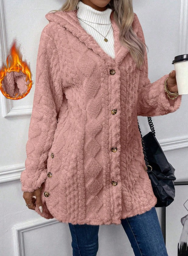 🔥【S-5XL】🍂☃️💖2025 Ženska dvostranska jakna s kapuco in podlogo iz flisa za prosti čas